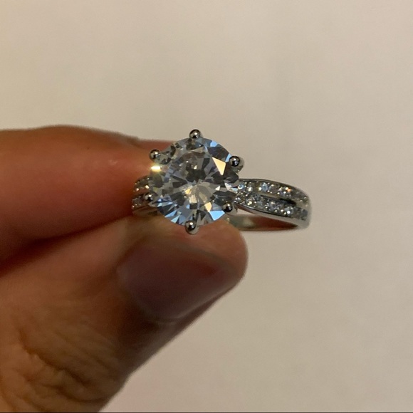 SOLD❗️3ct 925 Diamond Band Ring Size 7 - Picture 6 of 14